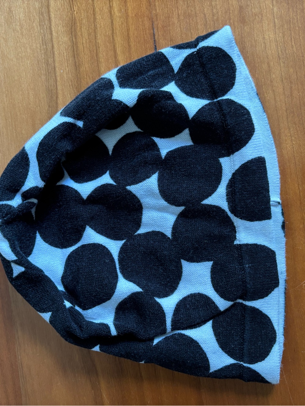 Janie and Jack Black & White Dot Beanie Hat
